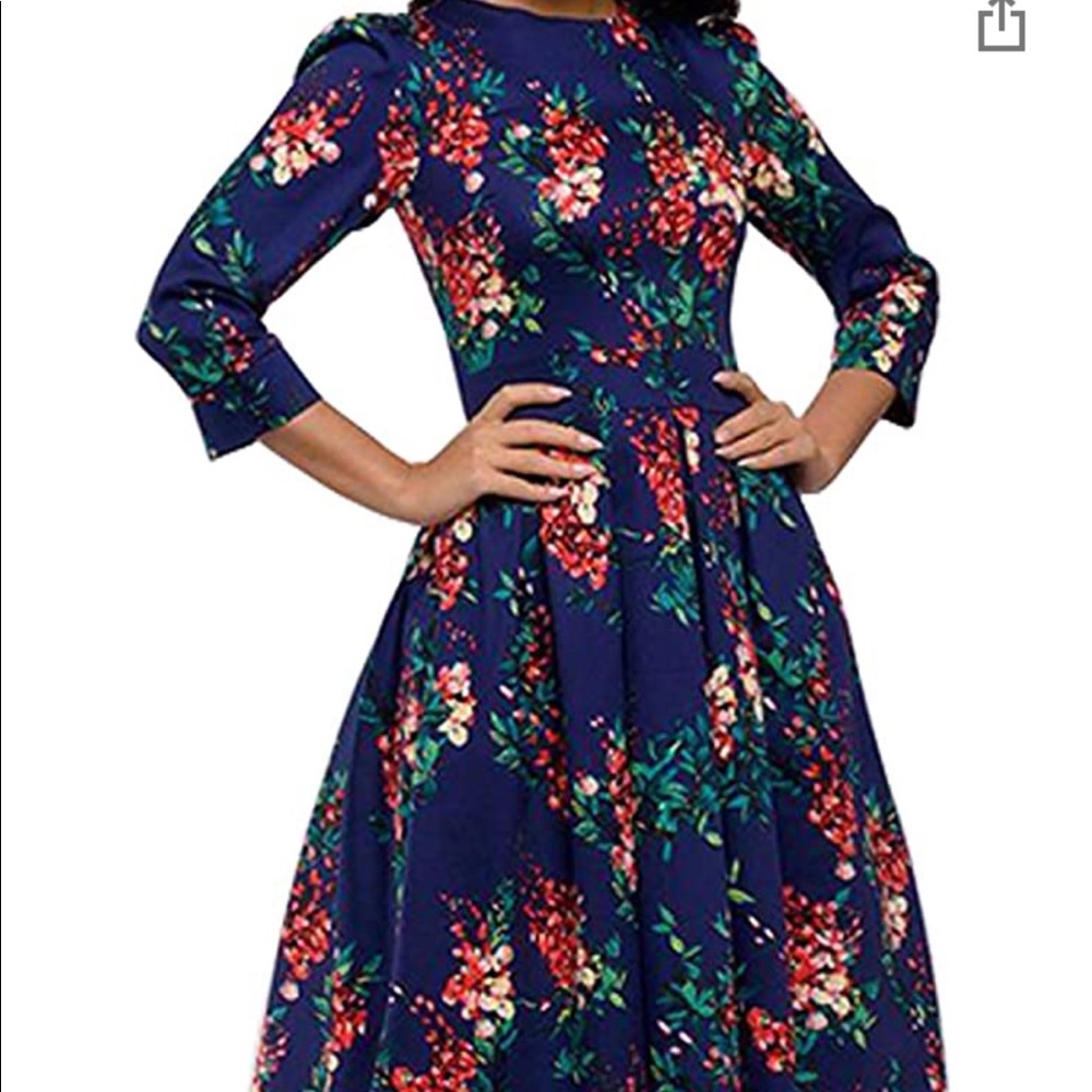 NWT floral midi dress size medium